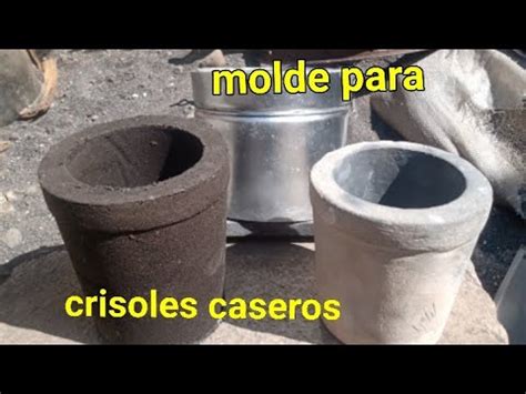 molde casero para hacer crisoles de fundición 